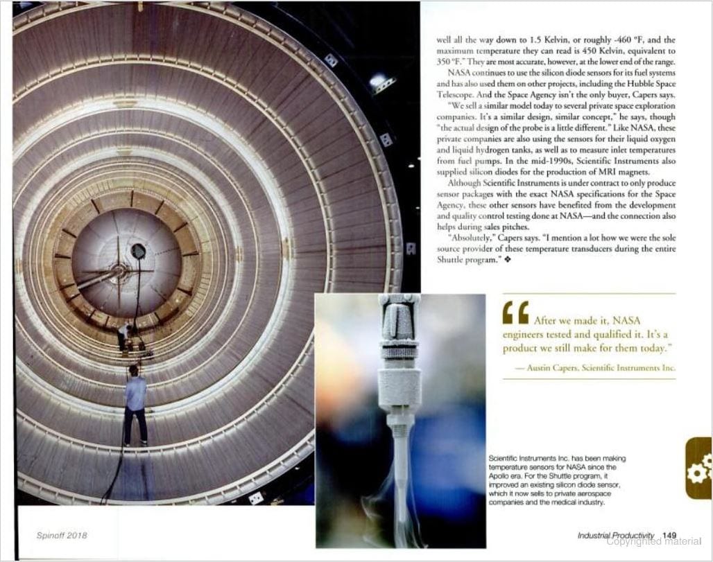NASA Spinoff Magazine feature image